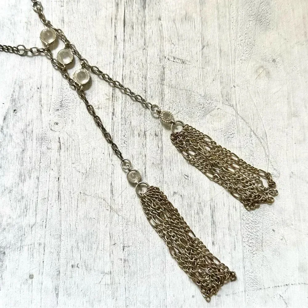 Long tassel necklace